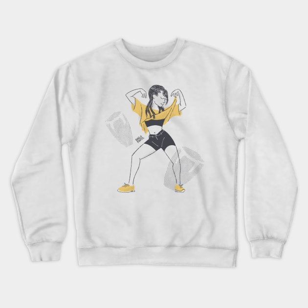 Dancing girl Crewneck Sweatshirt by bailopinto